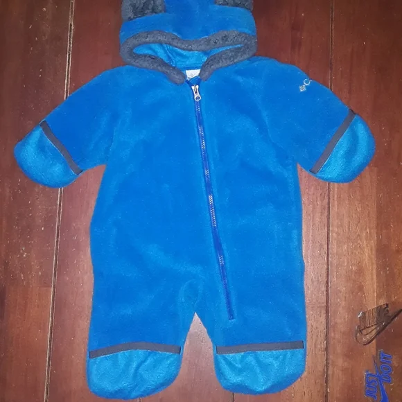 0-3m boys fleece Columbia Bunting(snowsuit) - Picture 6 of 8